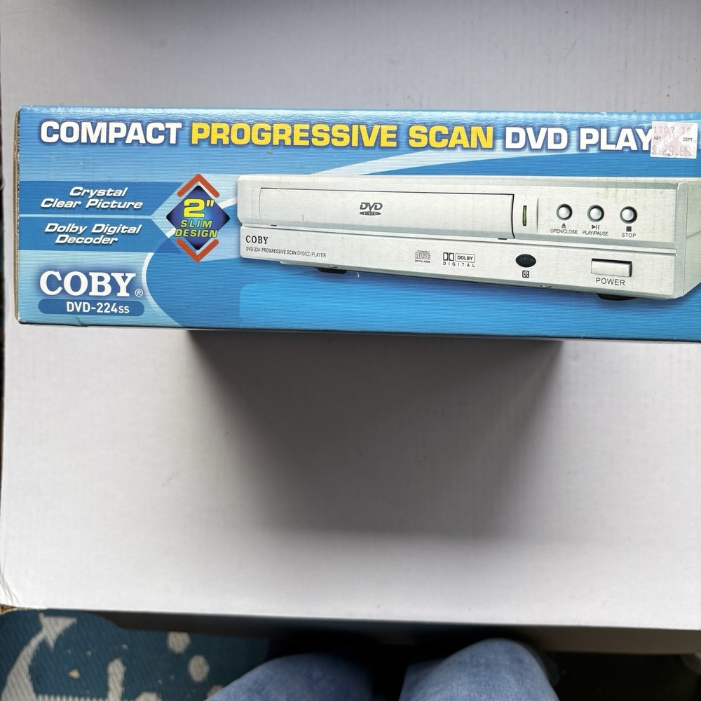 Coby DVD 224 Compact Progressive Scan With Remote In Box New - Picture 4 of 7